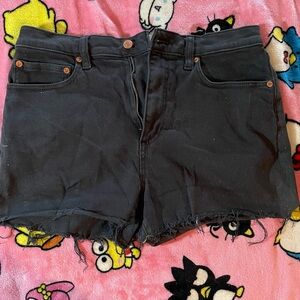Black Denim Women's Shorts